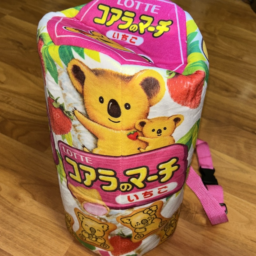 NWT Japan Lotte Koala Strawberry Cookie Bag